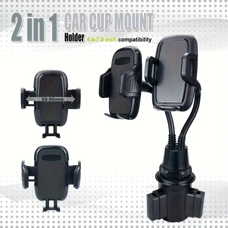 car Mount 2in1 cup holder Car Water Cup Holder Mobile Phone Bracket Do –  ThewhiteCar