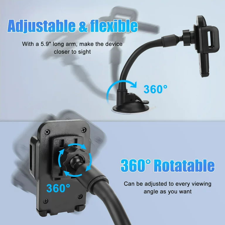 Universal Car Windshield Dashboard Suction Cup 360 Degree Mount Holder Stand for Cellphones iPhone Android