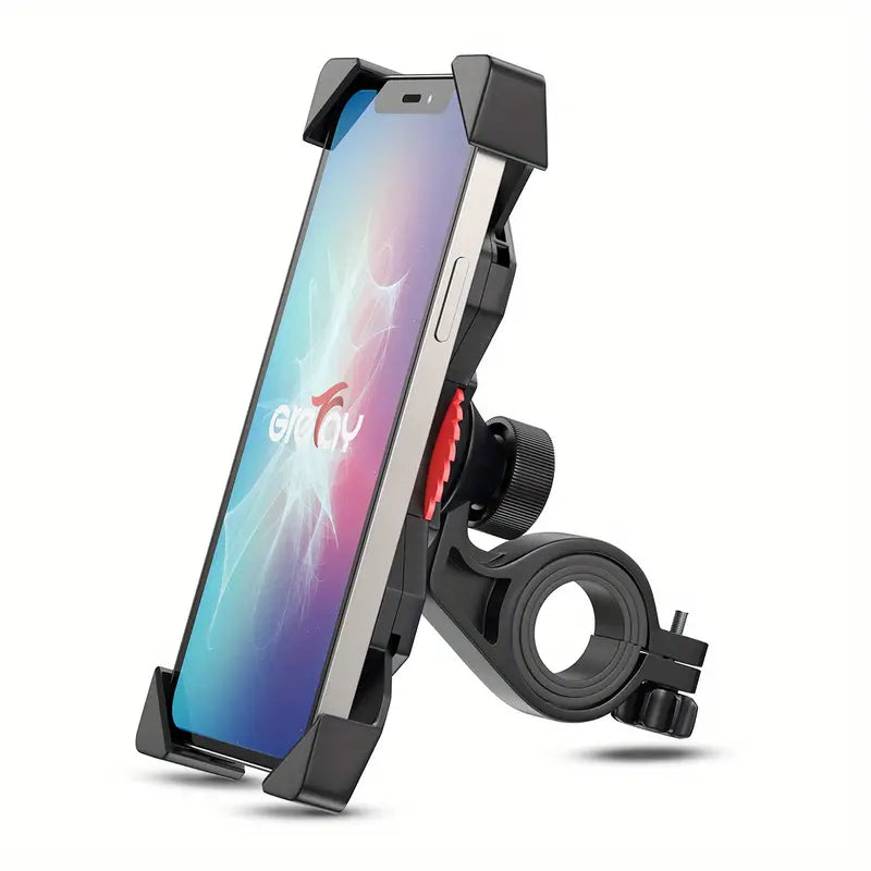 Bike Phone Holder Motorcycle Handlebar Phone Holder Scooter Phone Mount With 360° Rotation For 3.5-6.5 Inch