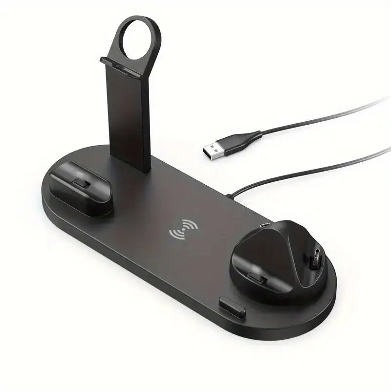 Wireless fast Charging Station: Compatible With IPhone, Samsung, Xiaomi, Vivo & Airpods!