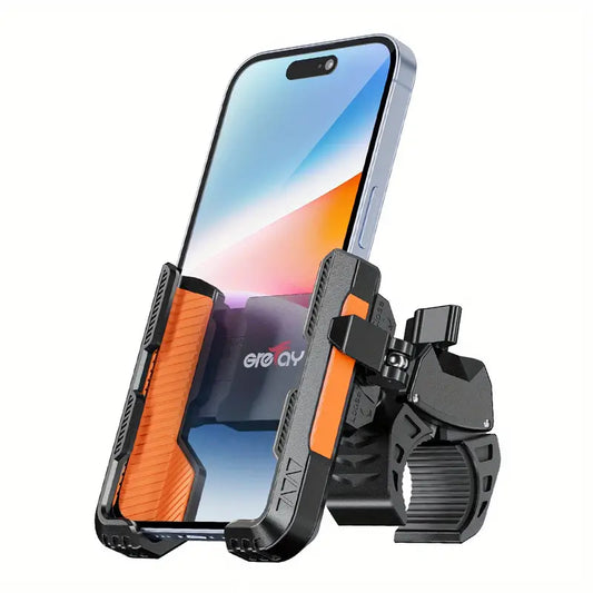 Bicycle Phone Mount, Connector Motorcycle Phone Mount for Handlebar Diameter 22-45mm 360° Rotatable Bicycle Motorcycle Scooter Suitable for 4.5-7.0 Smartphone