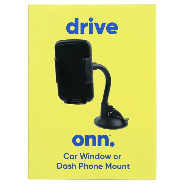 Car Window or Dash Phone Mount Compatible with 2 in- 3.7 in Wide Mobile Phones