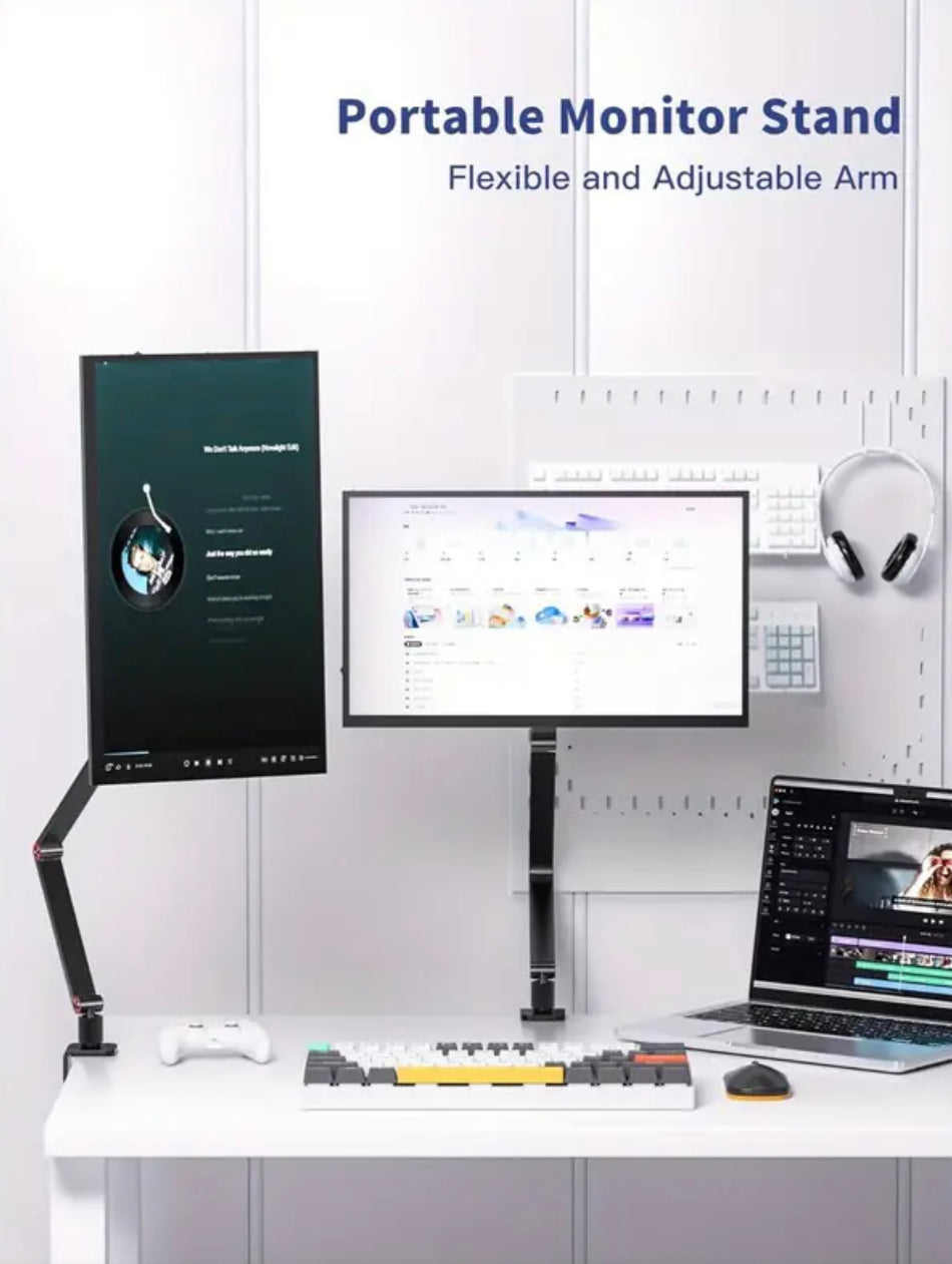 Portable Monitor Arm Magnetic Quick-Release - 360 Degree