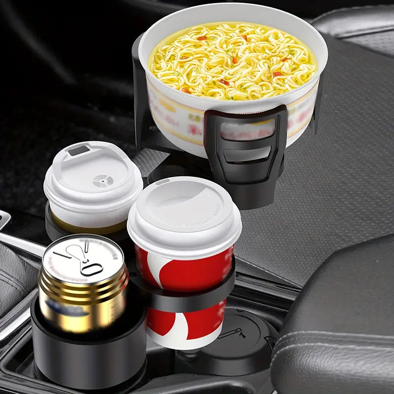 Cup Holder Expander Adapter Universal Car Drink Bottle Stand 360° Rotating, 4 in 1 product
