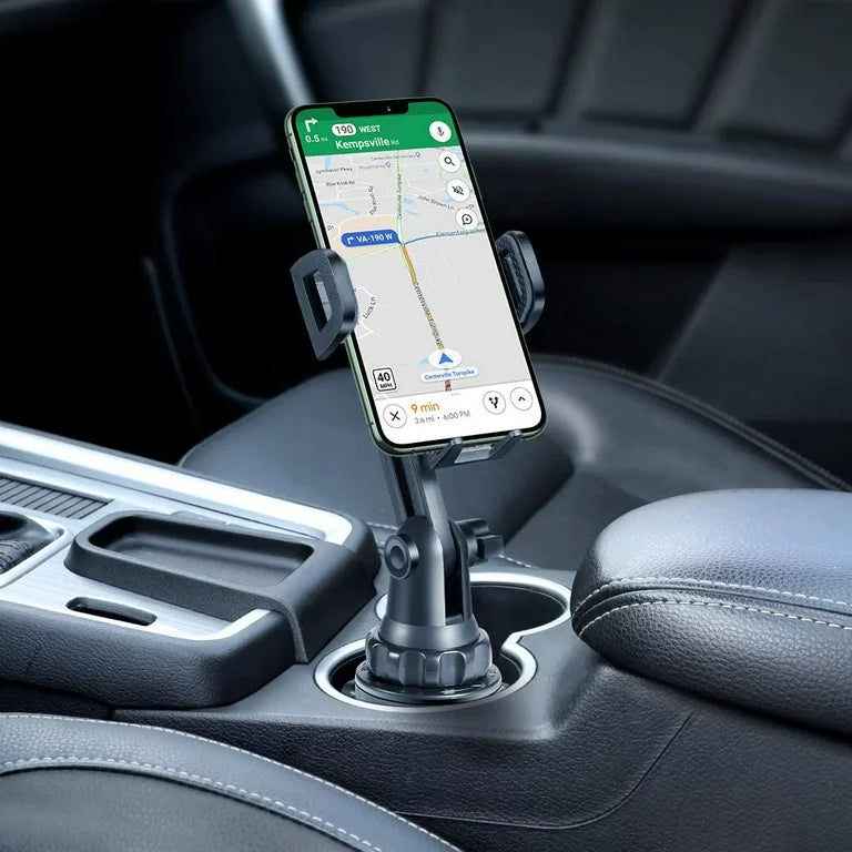 Cup Holder Phone Mount Universal Adjustable Gooseneck Cup Holder Cradle Automobile Car Mount for Cell Phone Smartphone