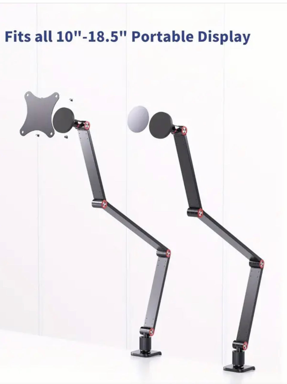 Portable Monitor Arm Magnetic Quick-Release - 360 Degree