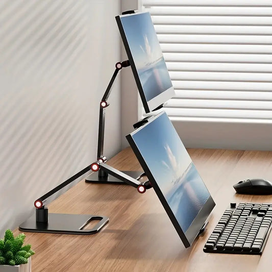 Best Portable Monitor Desk Holder Metal Stand 12-17 Inch Universal Expandable Display Base Vesa Mount External Vertical Screen Expansion